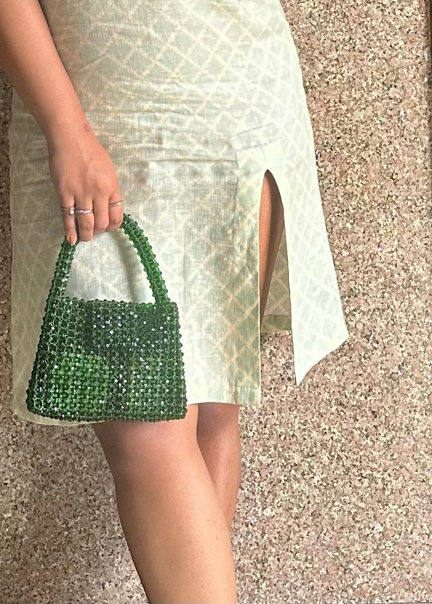 Emerald Rhinestone Bag